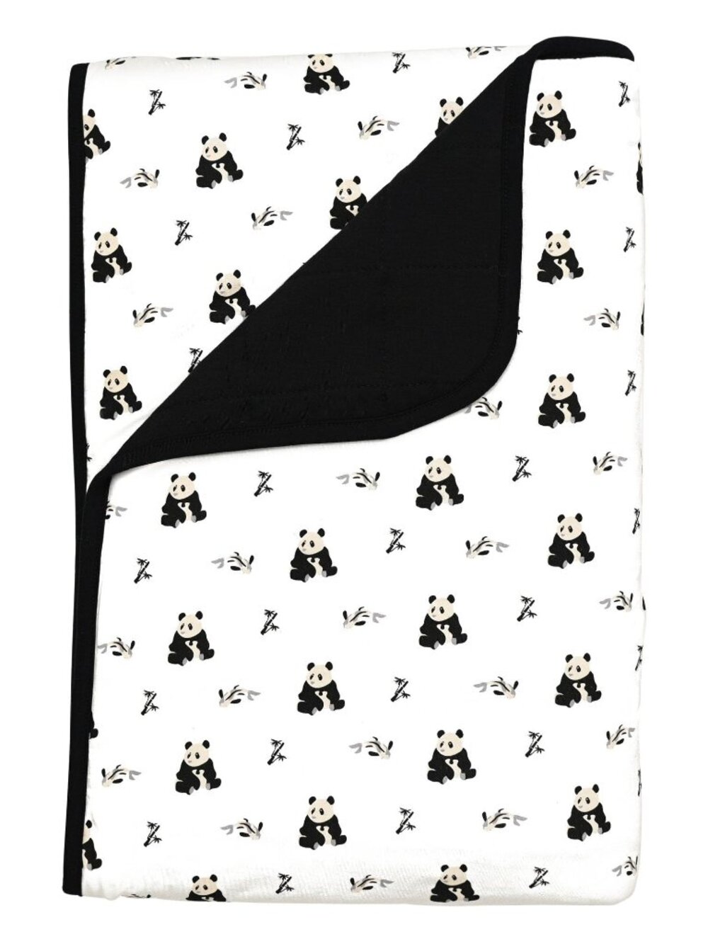 NWT Kyte BABY Bamboo Rayon 1.0tog Youth Twin Blanket in Panda Black White Zen - Picture 6 of 6